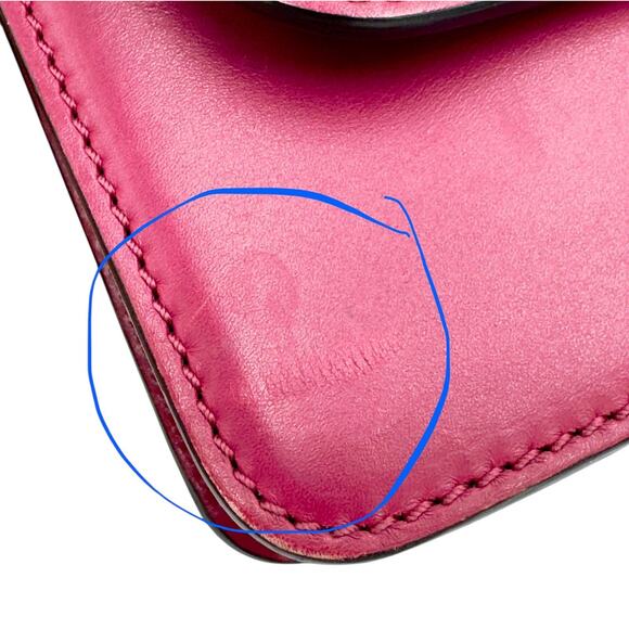 Rockstud Demilune small cross body bag In Camelia Red - Picture 15 of 16